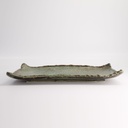 Mino Craft Rectangular Plate Wabi Uguisu 37x24.5x4cm FK-SW2304 3/15