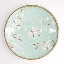 Light Blue Sakura Plate 26x3.4cm 4/24