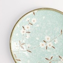 Light Blue Sakura Plate 26x3.4cm 4/24