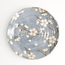 Fujisakura Plate 16.5x2cm Gray 22591 12/96