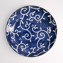 Tokyo Blue Karakusa Round Plate 25x3.3cm 40-230404 HB-19 6/36