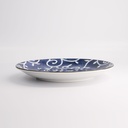 Tokyo Blue Karakusa Round Plate 25x3.3cm 40-230404 HB-19 6/36