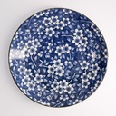 Tokyo Blue Sakura Round Plate 25x3.3cm 40-230404 HB-25 6/36
