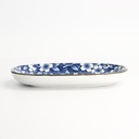 Tokyo Blue Sakura Oblong Plate 18.7x13cm 40-230404 HB-26 6/72