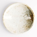 Yukishino Round Plate 9.8x1.7cm Br/Wh 21613 12/192