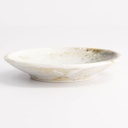 Yukishino Round Plate 9.8x1.7cm Br/Wh 21613 12/192