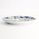 Tsubaki Plate 21.6x2.5cm Yellow/Blue 21731 6/36