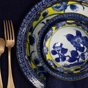 Tsubaki Bowl 13.9x4.1cm Yellow/Blue 21736 12/96