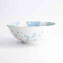 Kawaii Animals Ramen Bowl Blue 21x7.8cm 1000ml 33023 3/36