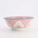 Lily Flower Bowls Ramen 20.5x8cm 1200ml Red 20936 3/24