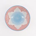 Lily Flower Small Tayo Bowl 13.5x6.8cm 300ml Red 21161 6/48