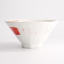 Ramen Bowl Maru White 19.5x10cm White/Red 650ml 3/24 21211