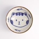 Kawaii Cat Neko Rice Bowl 11.5x6cmh 300ml Blue 21273 10/80