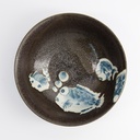 Kawaii Ramen Bowls 19.5x7.5cm Fugu Blowfish Brown 4/32
