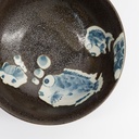 Kawaii Ramen Bowls 19.5x7.5cm Fugu Blowfish Brown 4/32