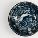 Japonism Crane Dish 8.7x3.7cm 95ml Black 18697 12/144