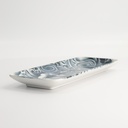Japonism Crane Plate 28.5x14x2.5cm Black 6/48