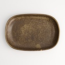 Iga Matte Oval Plate 18.7x12.7x2.4cm YW-7217/IM 6/72