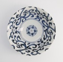 Wa Mixed Bowls Ramen 21x8.7cm 1300ml Goben Karakusa Blue 3/24