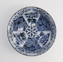 Wa Mixed Bowls Ramen Unmo-Botan Blue 21x8.7cm 1300ml  3/24