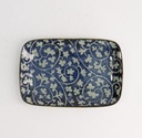 Mixed Plate Square 16.3x10.2cm Tako-Karakusa Blue 20968 6/72