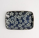 Mixed Plate Square 16.3x10.2cm Sakura Blue 20969 6/72