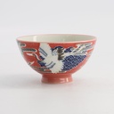 Kawaii Rice Bowl Crane 11.5x6cm 300ml Red 5/120
