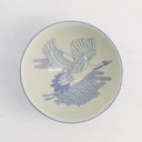 Kawaii Rice Bowl Crane 11.5x6cm 300ml Blue 5/120