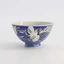 Kawaii Rice Bowl Crane 11.5x6cm 300ml Blue 5/120