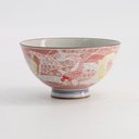 Kawaii Rice Bowl Carp 11.5x6cm 300ml Red 5/120