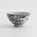 Kawaii Rice Bowl Carp 11.5x6cm 300ml Blue 5/120