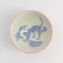 Kawaii Rice Bowl Tiger 11.5x6cm 300ml Red 5/120