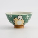 Kawaii Rice Bowl Shiba-Dog 12.5x7cm 350ml Green 5/120