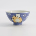 Kawaii Rice Bowl Shiba-Dog 12.5x7cm 12.5x7cm 350ml Blue 5/120