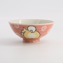 Kawaii Rice Bowl Shiba-Dog 14x6.5cm 500ml Pink 5/90