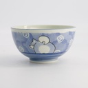 Kawaii Rice Bowl Shiba-Dog 16x8.5cm 600ml Blue 5/60