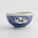 Kawaii Rice Bowl Owl 15.9x8.5cm 600ml Blue 5/60