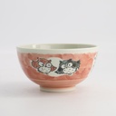 Kawaii Rice Bowl Owl 15.9x8.5cm 600ml Pink 5/60