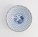 Mixed Bowls 12x6.5cm 400ml Mesh BL/WH B 10/120