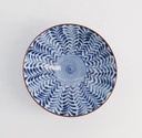 Mixed Bowls 12x6.5cm 400ml Flower BL/WH C 5/120