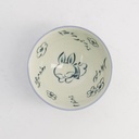 Kawaii Rice Bowl Rabbit 11.5x6.4cm 300ml Blue 5/120