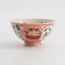 Kawaii Rice Bowl Daruma 11.4x6.2cm 300ml Pink 5/120