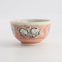 Kawaii Rice Bowl Cat Neko 15.9x8.5cm 600ml Pink 5/60