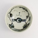 Kawaii Rice Bowl Cat Neko 15.9x8.5cm 600ml Blue 5/60