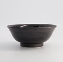 Ramen Bowl Black Brush 21.5x8.5cm Black 3/24 21204