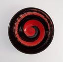 Ramen Bowl Maru Black 22x11cm 1000ml Black/Red 3/18 21212