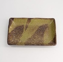 Mino Craft Rectangular Plate 21x13.5x2.8 Brown 6/48