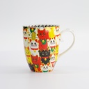 Kawaii Lucky Cat Mug W/Giftbox Multi Cat 8.5x10.2cm 340ml 17742 1/36