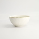 Nippon White Gold Rim Bowl 15x7cm 550ml Star 6/36