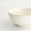 Nippon White Gold Rim Bowl 15x7cm 550ml Star 6/36